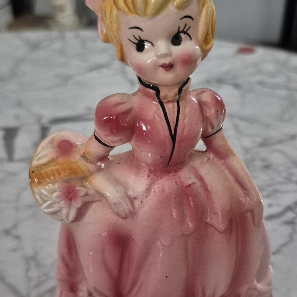 Vintage Inarco Sweet Girl Ceramic Figurine